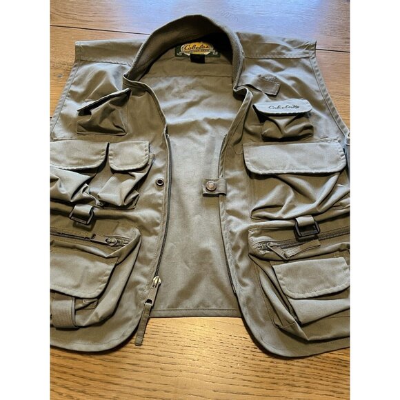 Cabelas‎ Outdoor Gear Size Small Vest Green Pockets Fly Fishing Unisex Camping - Picture 8 of 16